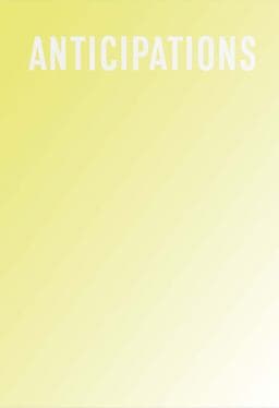 Anticipations 9783037644621