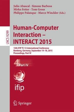 Human-Computer Interaction - INTERACT 2015 9783319227221