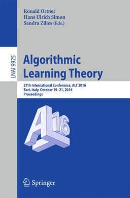 Algorithmic Learning Theory 9783319463797