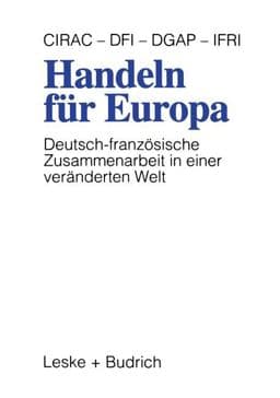 Handeln Für Europa 9783322957559