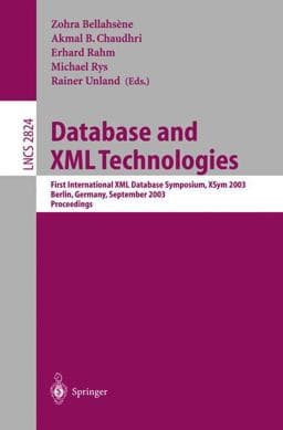Database and XML Technologies 9783540200550