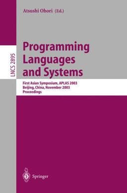 Programming Languages and Systems 9783540205364