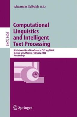 Computational Linguistics and Intelligent Text Processing 9783540245230