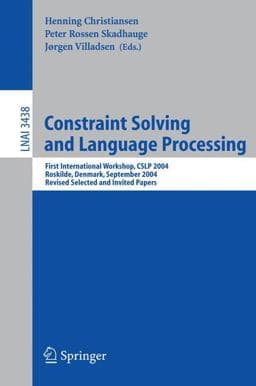 Constraint Solving and Language Processing 9783540261650
