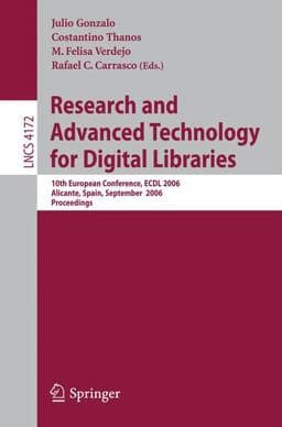 Research and Advanced Technology for Digital Libraries 9783540446361