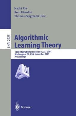 Algorithmic Learning Theory 9783540455837