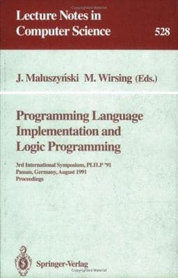 Programming Language Implementation and Logic Programming 9783540544449