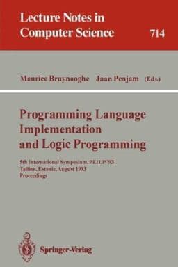 Programming Language Implementation and Logic Programming 9783540571865