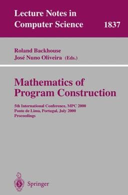 Mathematics of Program Construction 9783540677277