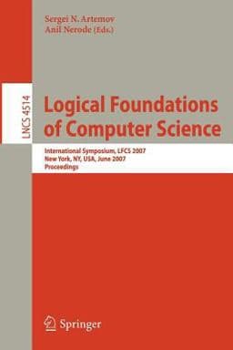 Logical Foundations of Computer Science 9783540727323