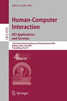 Human-Computer Interaction; HCI Applications and Services 9783540731092