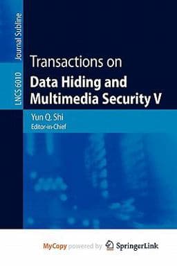 Transactions on Data Hiding and Multimedia Security V 9783642142994