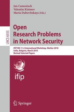 Open Research Problems in Network Security 9783642192289