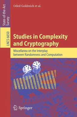 Studies in Complexity and Cryptography 9783642226700