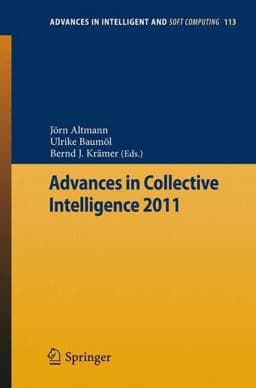 Advances in Collective Intelligence 2011 9783642253218