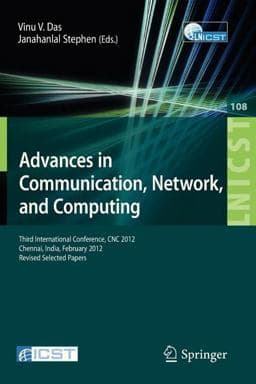 Advances in Communication, Network, and Computing 9783642356148