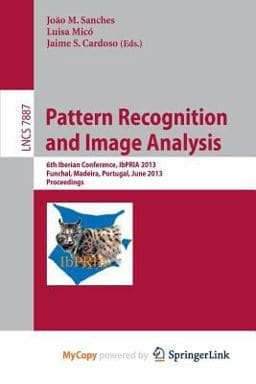 Pattern Recognition and Image Analysis 9783642386299