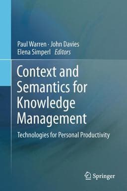 Context and Semantics for Knowledge Management 9783642434181