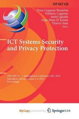 Ict Systems Security and Privacy Protection 9783642554162