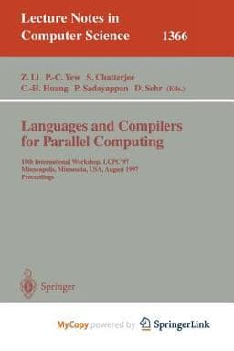 Languages and Compilers for Parallel Computing 9783662188996