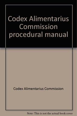 Codex Alimentarius Commission Procedural Manual 9789251058800