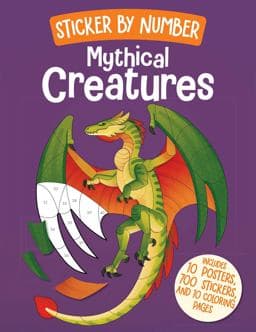 Sticker by Number: Mythical Creatures 9798886743845