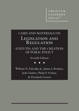Cases and Materials on Legislation and Regulation 9798887862620