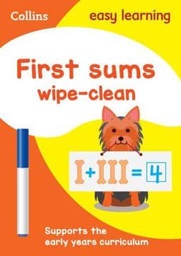 First Sums Age 3-5 Wipe Clean Activity Book 9780008212940