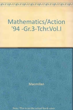 Mathematics/Action '94 -Gr.3-Tchr. Vol. I 9780021092734