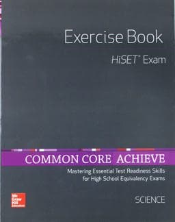 Common Core Achieve, HiSET Exercise Book Science 9780021432691