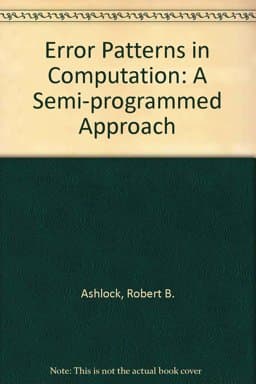 Error Patterns in Computation 9780023042126