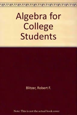 Algebra for College Students 9780023430404