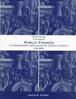 Public Finance 9780030213090