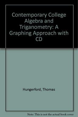 Contemporary College Algebra and Trigonometry 9780030322778