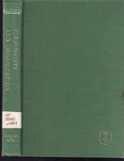 Personality and Organization 9780060302108