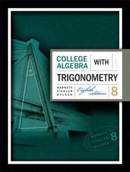 College Algebra with Trigonometry 9780072867404
