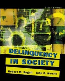 Delinquency in Society 9780072989687