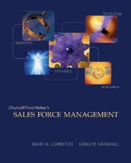 Sales Force Management 9780073529875