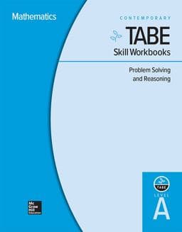 TABE Skill Workbooks Level a: Problem Solving and Reasoning - 10 Pack 9780076603879