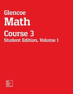 Glencoe Math, Course 3, Student Edition, Volume 1 9780076678525