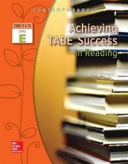 Achieving TABE Success in Reading, Level e Workbook 9780077044596