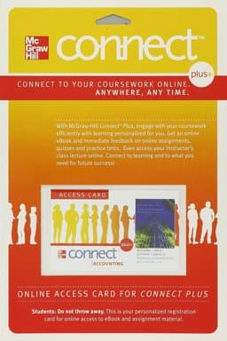 Connect Plus Access Card for Financial and Managerial Accounting 9780077328634