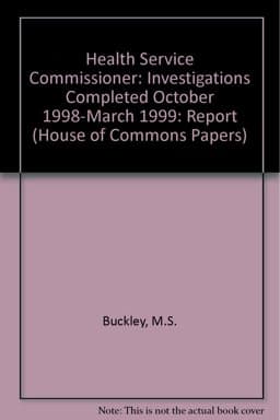 5th Report Session 1998-99 9780102692990