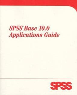 SPSS Base 10.0 Applications Guide 9780130179012
