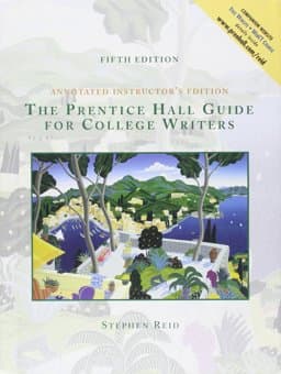 The Prentice Hall Guide for College Writers 9780130225474
