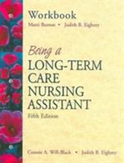 Being a Long Term Care Nursing Assistant 9780130894366