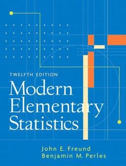 Modern Elementary Statistics 9780131874398