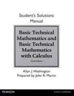 Student Solutions Manual for Basic Technical Mathematics and Basic Technical Mathematics with Calculus 9780133253511