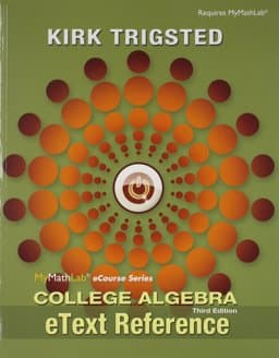 MyMathLab for Trigsted College Algebra -- Access Card -- PLUS EText Reference 9780133975116
