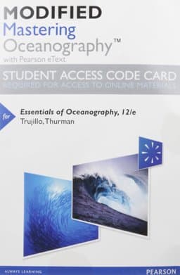 Modified MasteringOceanography with Pearson EText -- Standalone Access Card -- for Essentials of Oceanography 9780134298030